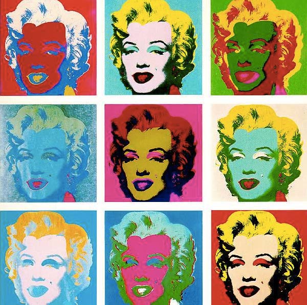 Andy Warhol's Marilyn Monroe paintings have developed into a mass produced product line.