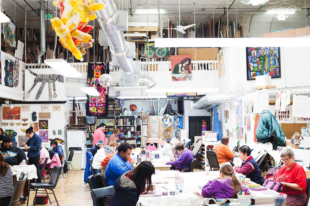 Creativity Explored studio. Photograph by Nina Menconi.