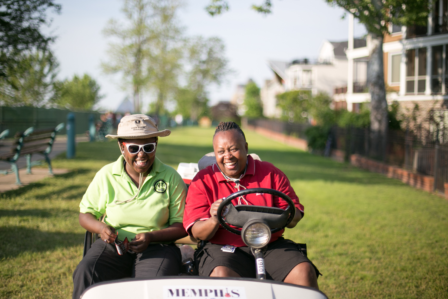   security duo Kim and Donna are keeping things running smoothly at the Beale Street Music festival.   