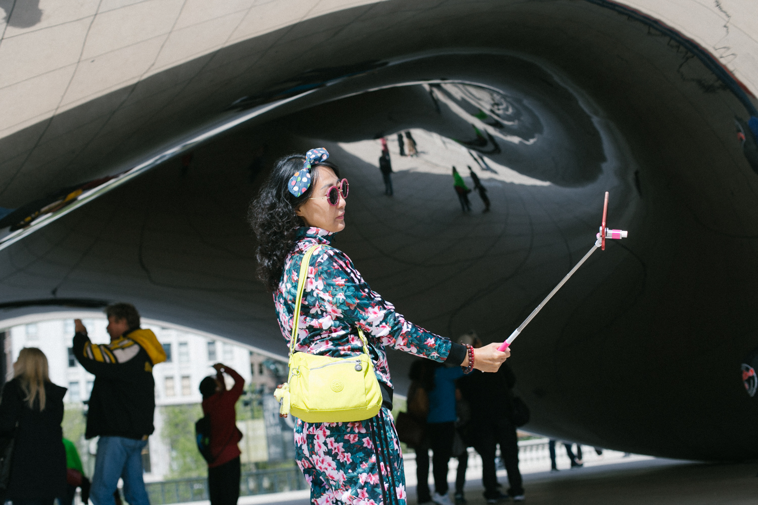  Hong had to make a stop at The Bean while visiting her son on a trip from Beijing. I would tell you more about her but there was a bit of a language barrier.&nbsp; And that's the end of the Chicago chapter. Super challenging. Glad I did it but I'm e