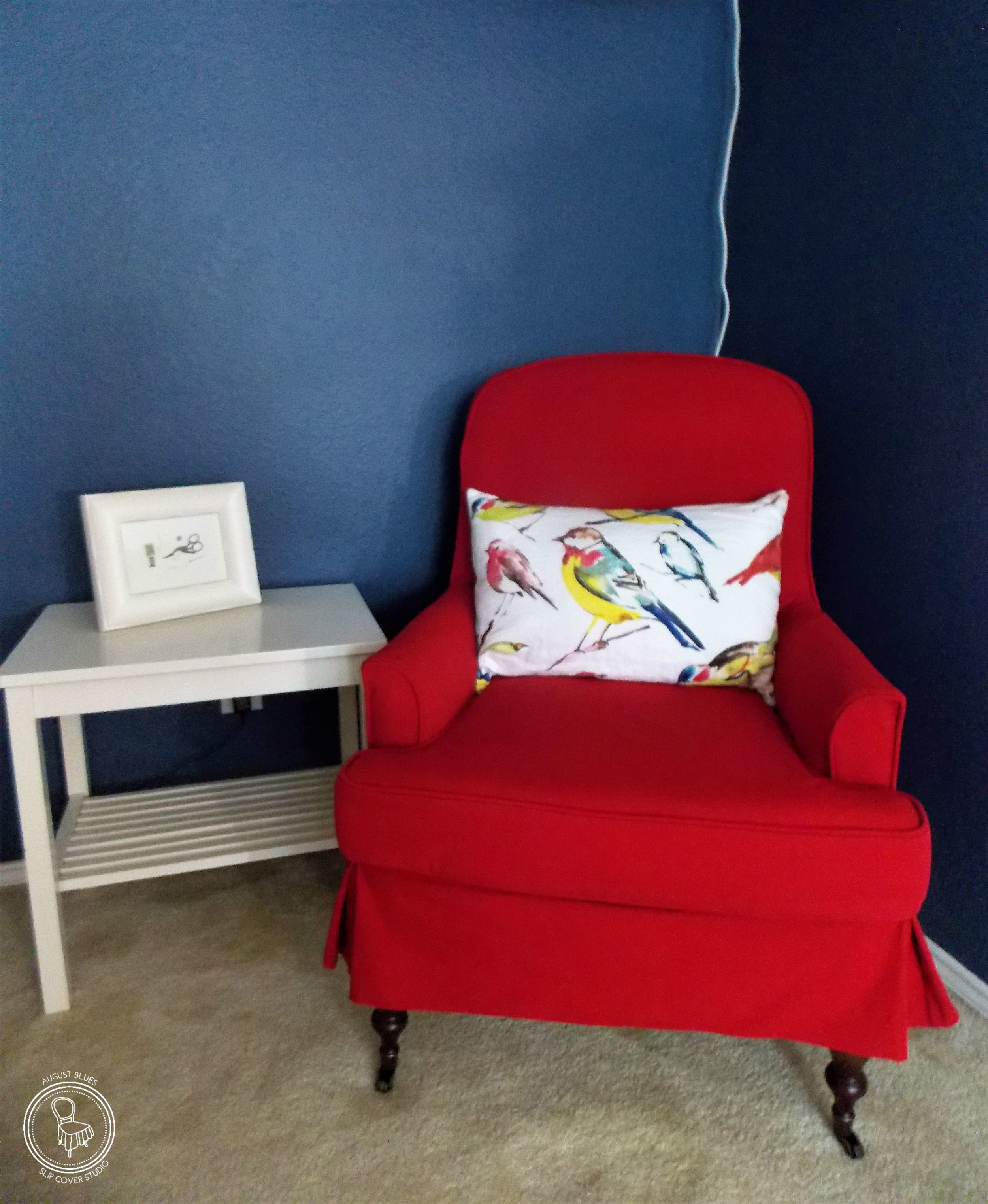 Pottery barn blue velvet chair new arrivals