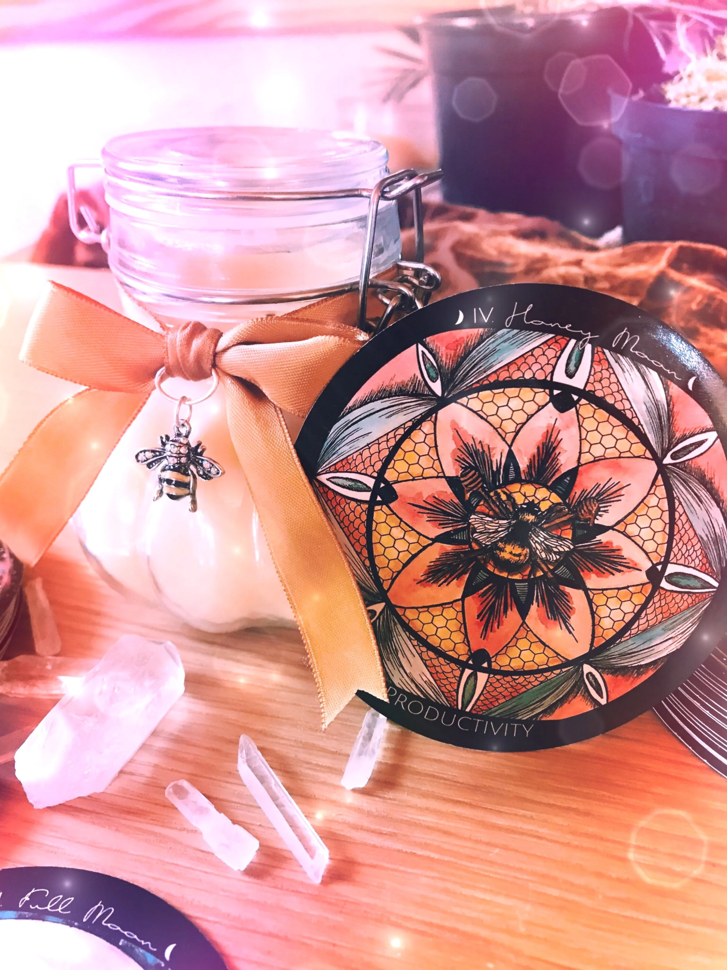 Full Honey Moon Beeswax Candle Making Ritual — Spirit de la Lune