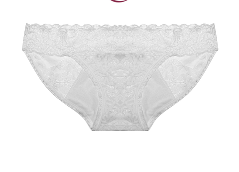 StainFree Panties - White Lace Bikini 