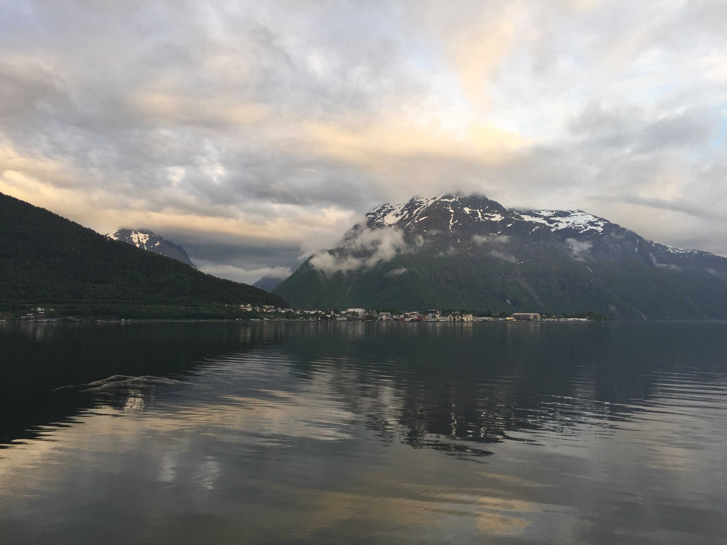 "Sunset" at 10:45 pm, Åndalsnes, Norway.