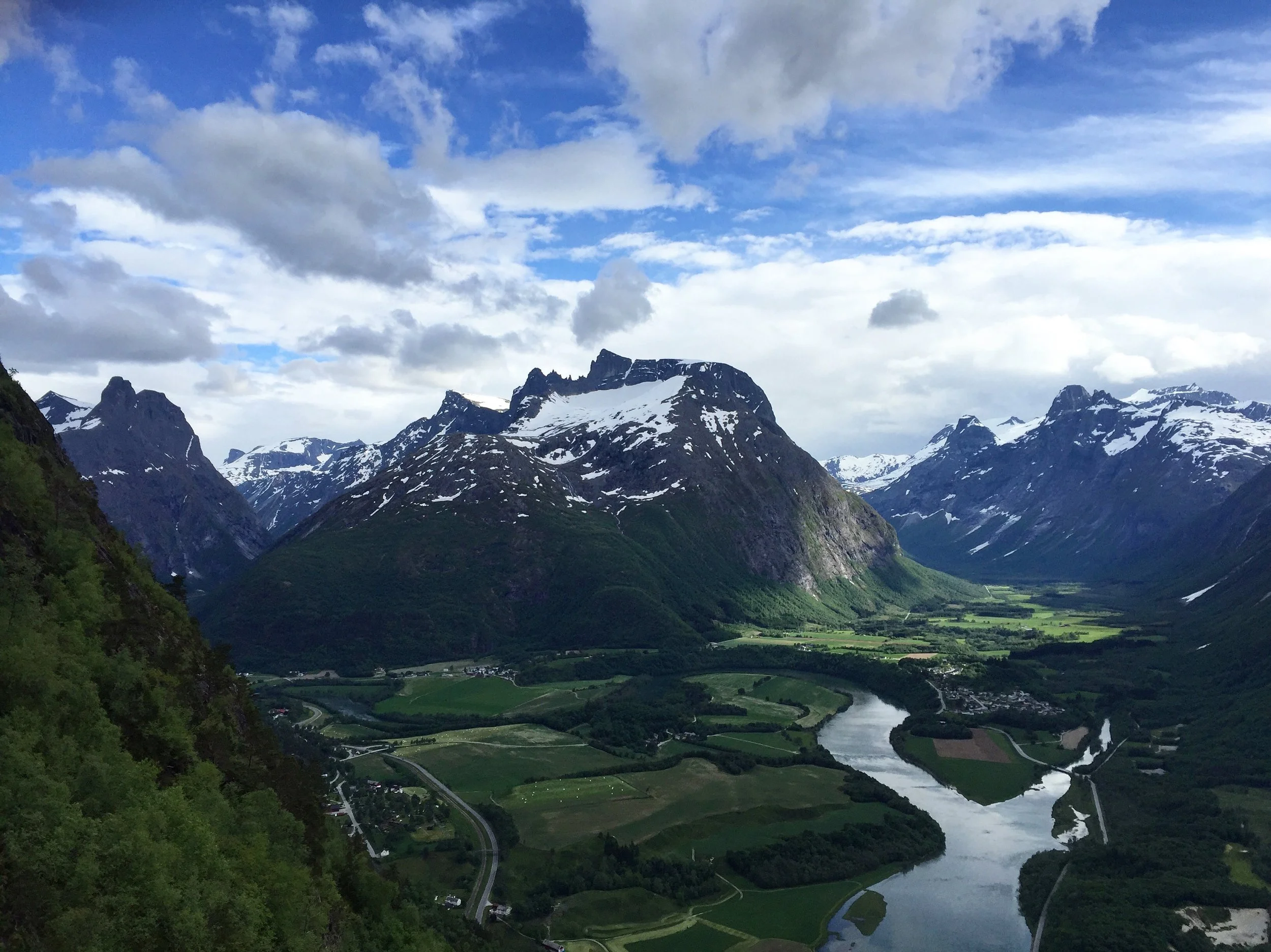 View from Rampestreken viewpoint.