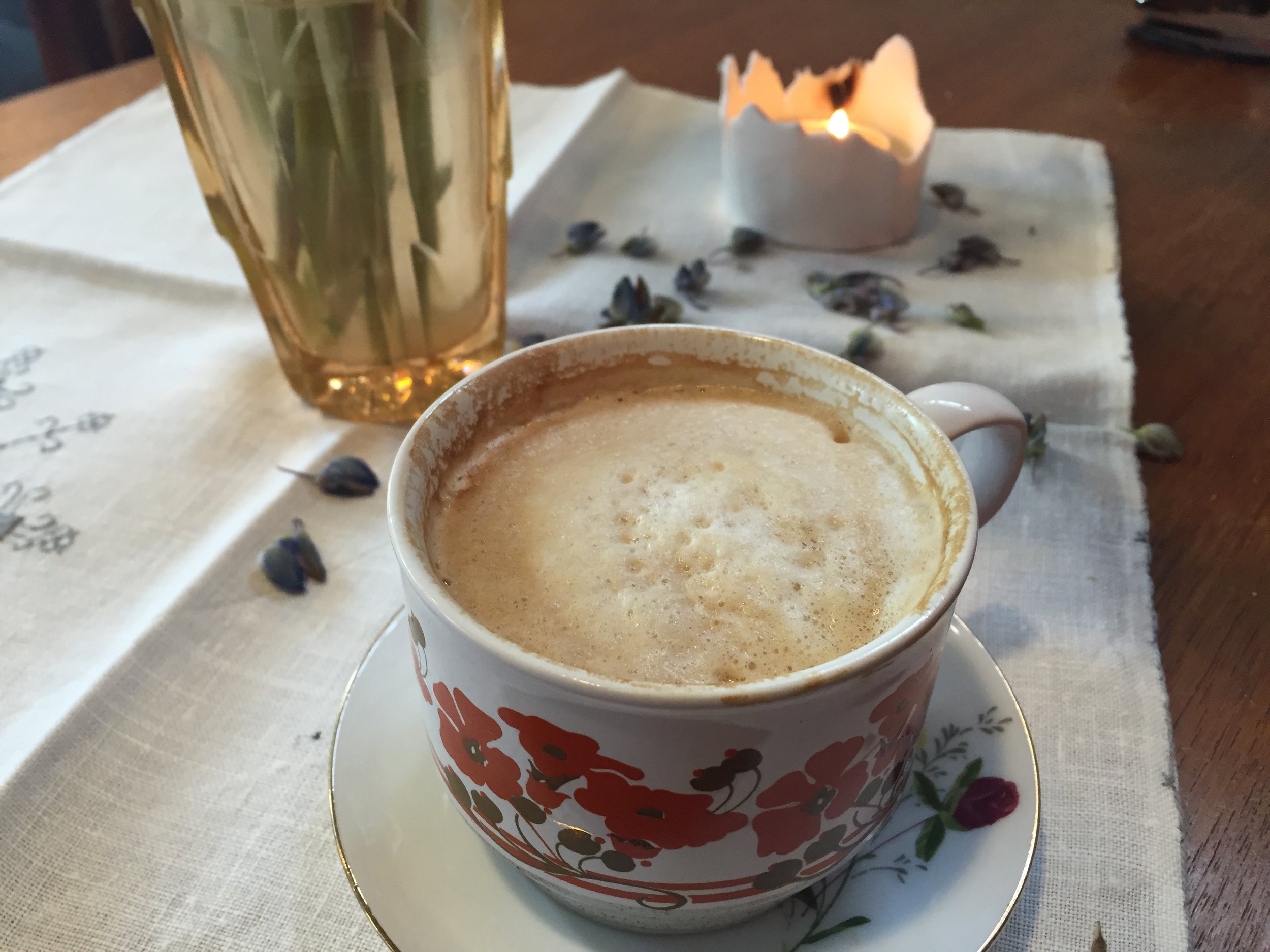Coffee at Sødahl-Huset, Åndalsnes, Norway.