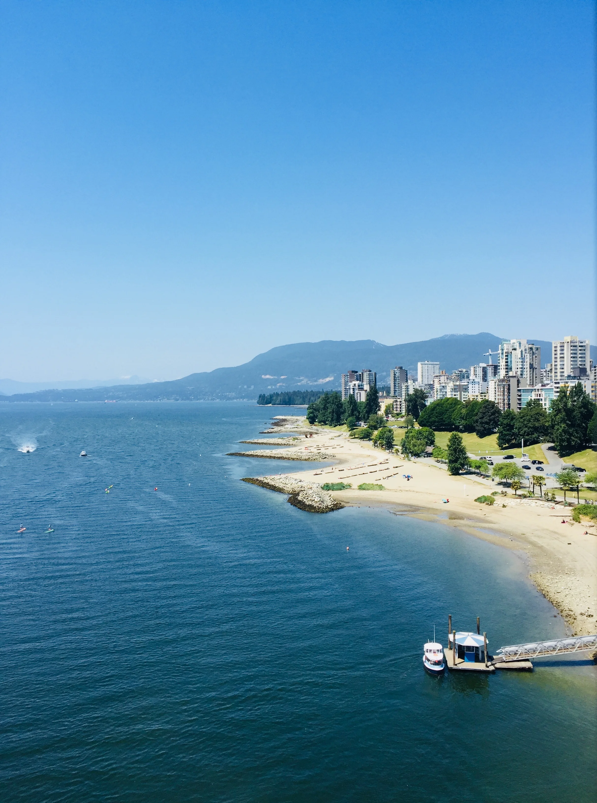 Vancouver skyline from Granville Bridge.