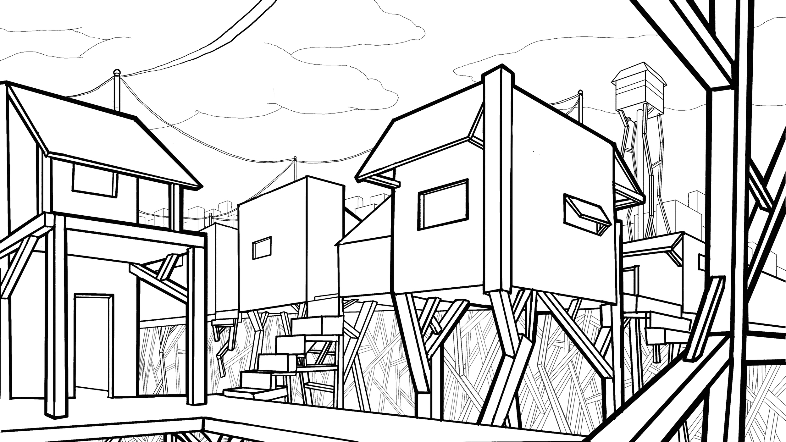 Stilt City Slums