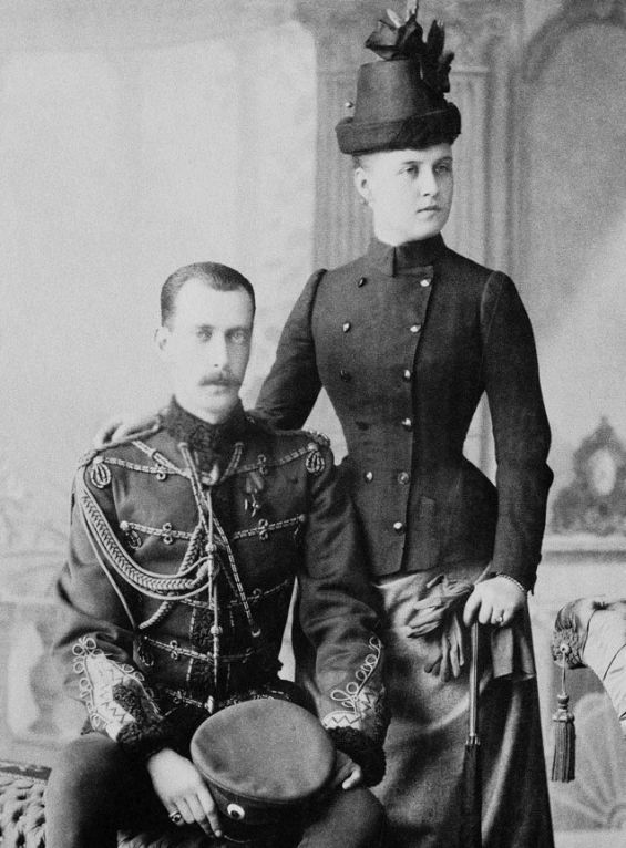 Grand Duke Paul and his first wife, Grand Duchess Alexandra Georgievna, born a princess of Greece.