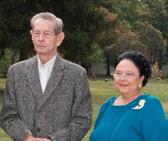 Grand Duchess Maria and her second cousin, King Michael of Romania.