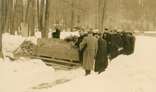 The funeral of Grand Duke Dmitri, Switzerland, 1942.