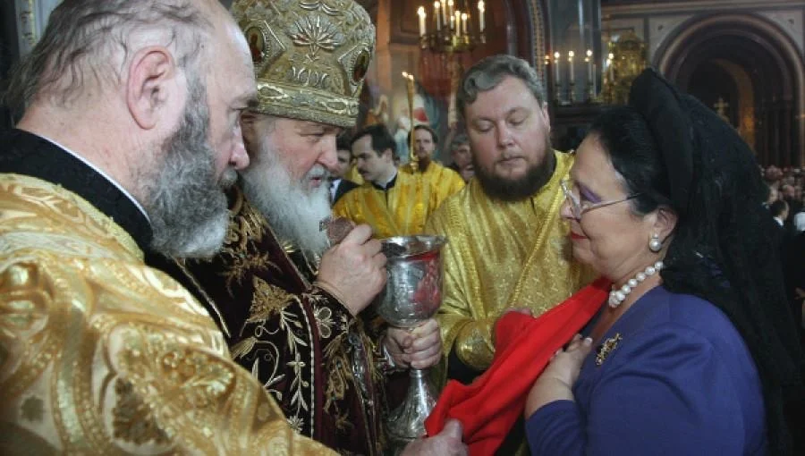 HIH Grand Duchess Maria and HE Patriarch Kirill of Moscow and All-Russia