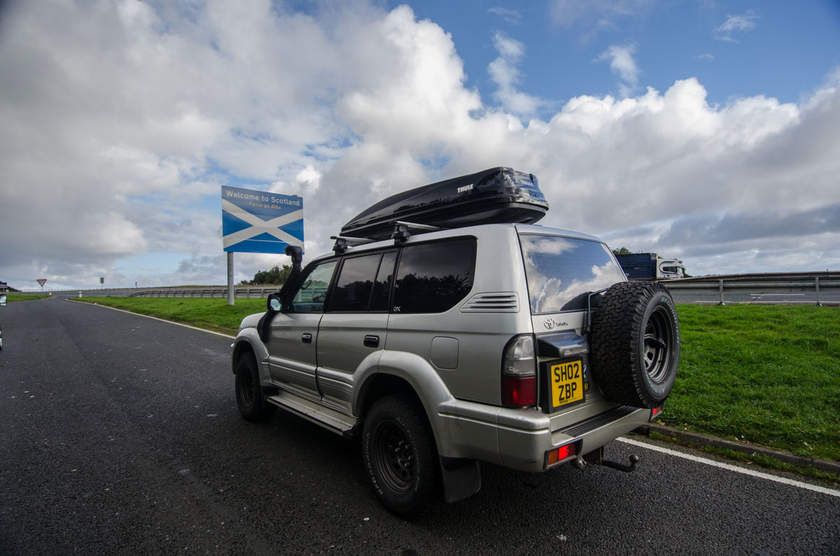 Arriving back home into Scotland!