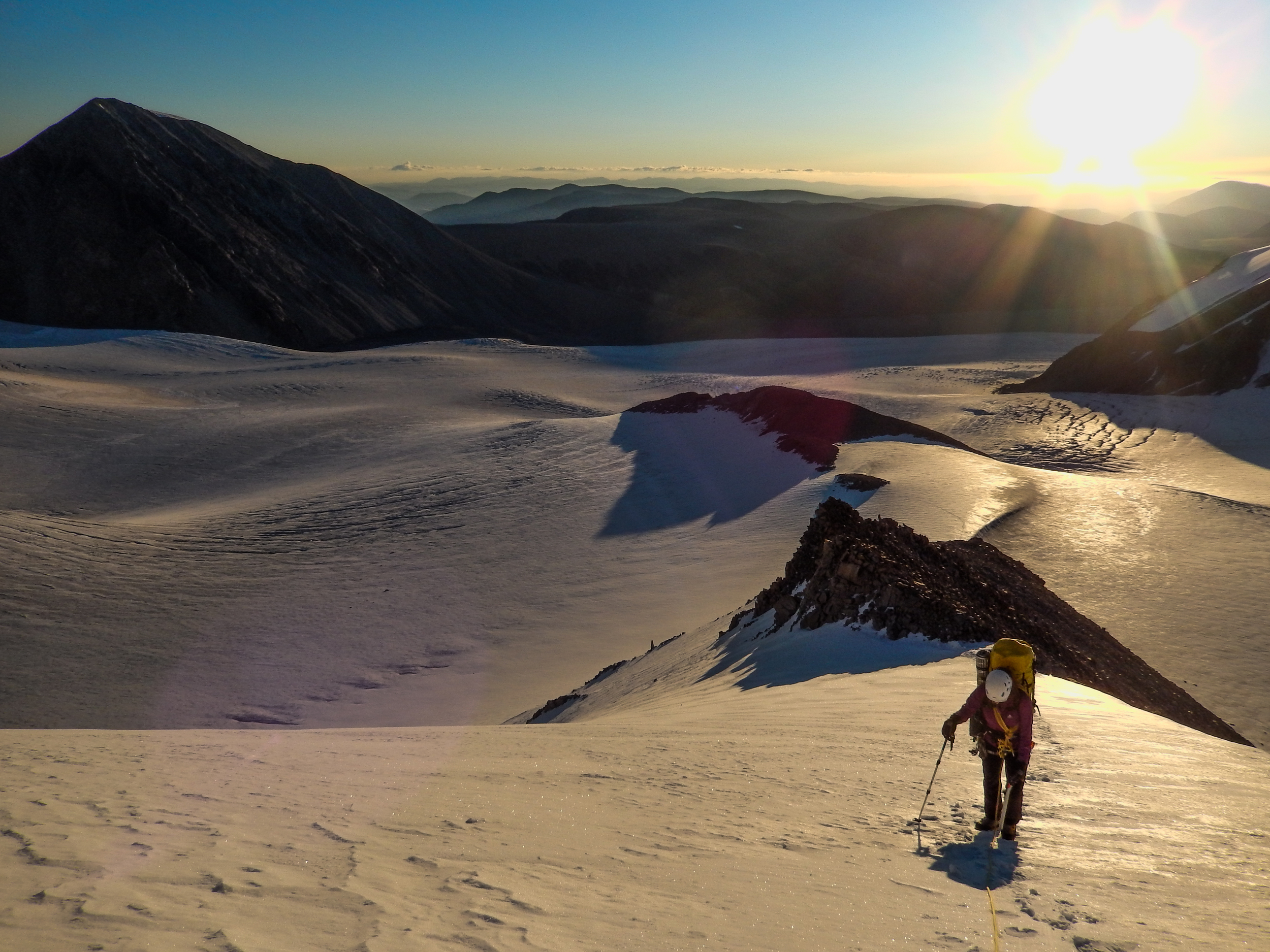 Incredible views while ascending Mount Khuiten