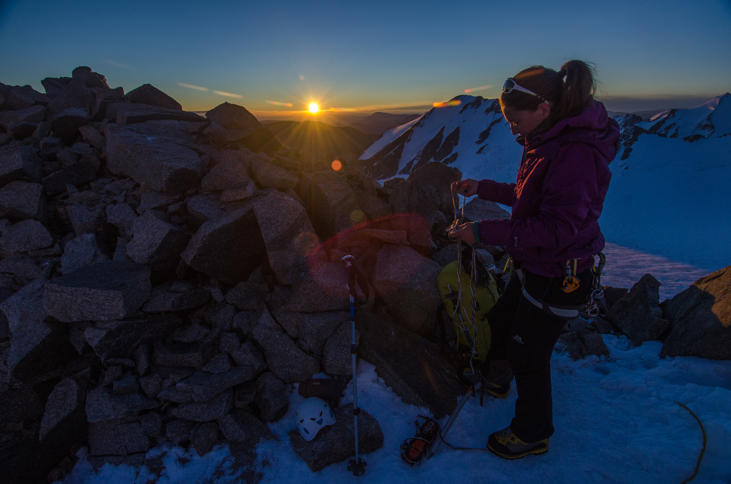 Alpine start to head for the summit