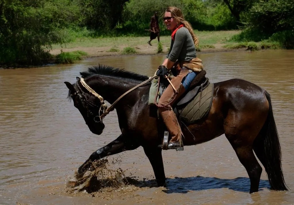 Jo on her favorite horse, Tzar