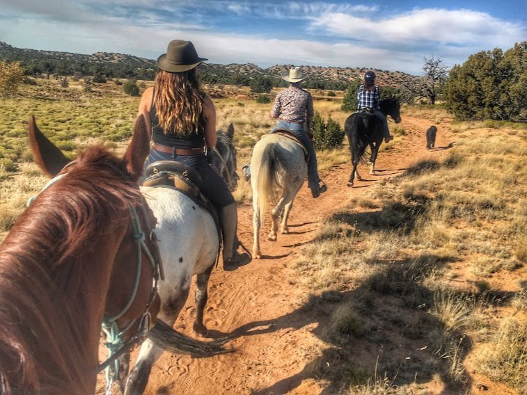 Trail riding in New Mexico, Bernalillo