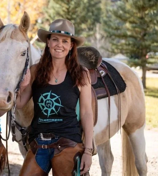 Women's Equescapes Racerback Tank - Black