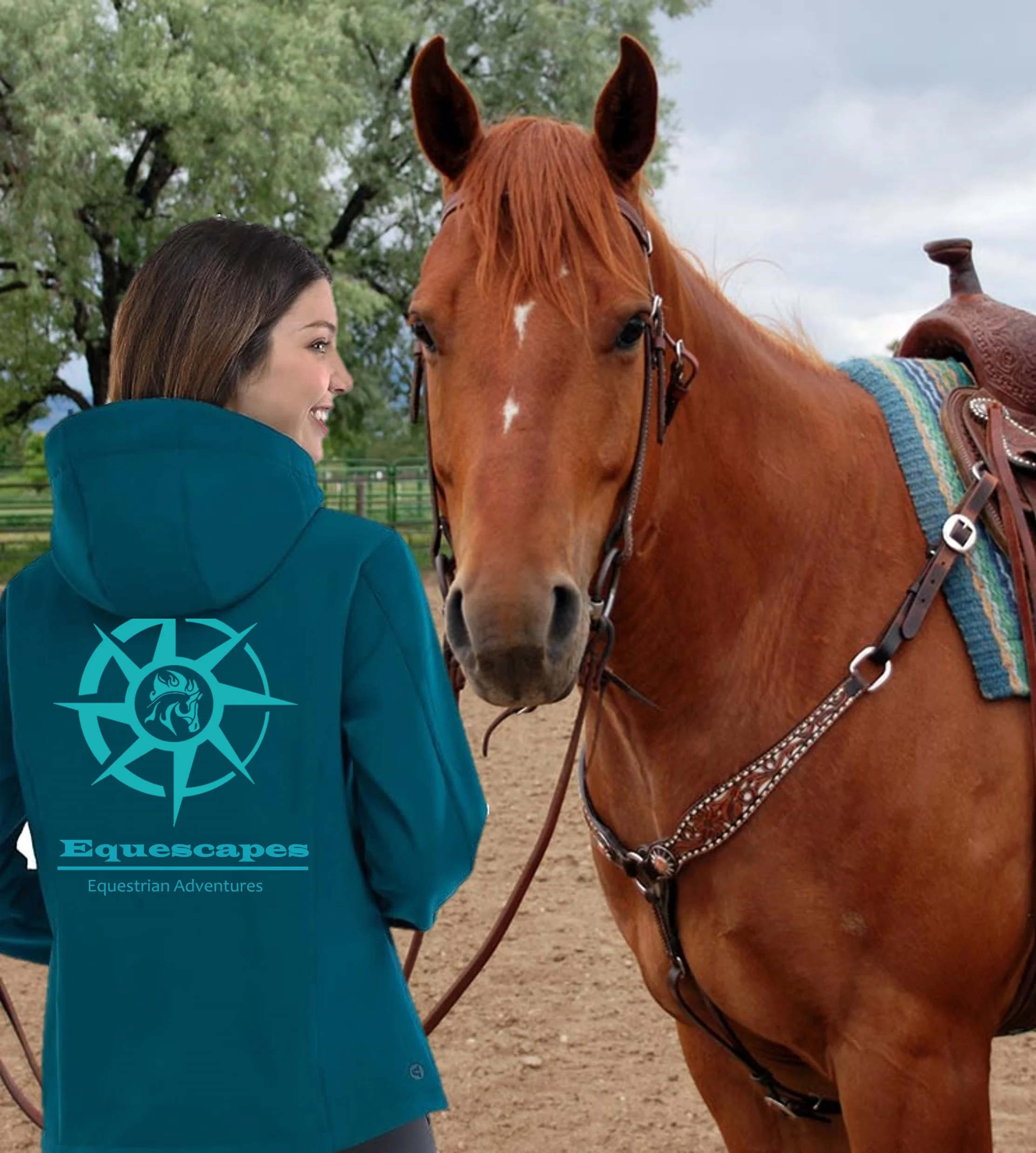 Equescapes Women's Fleece-Lined Softshell Jacket