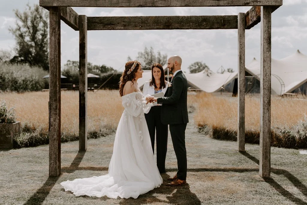 Outdoor wedding ceremony