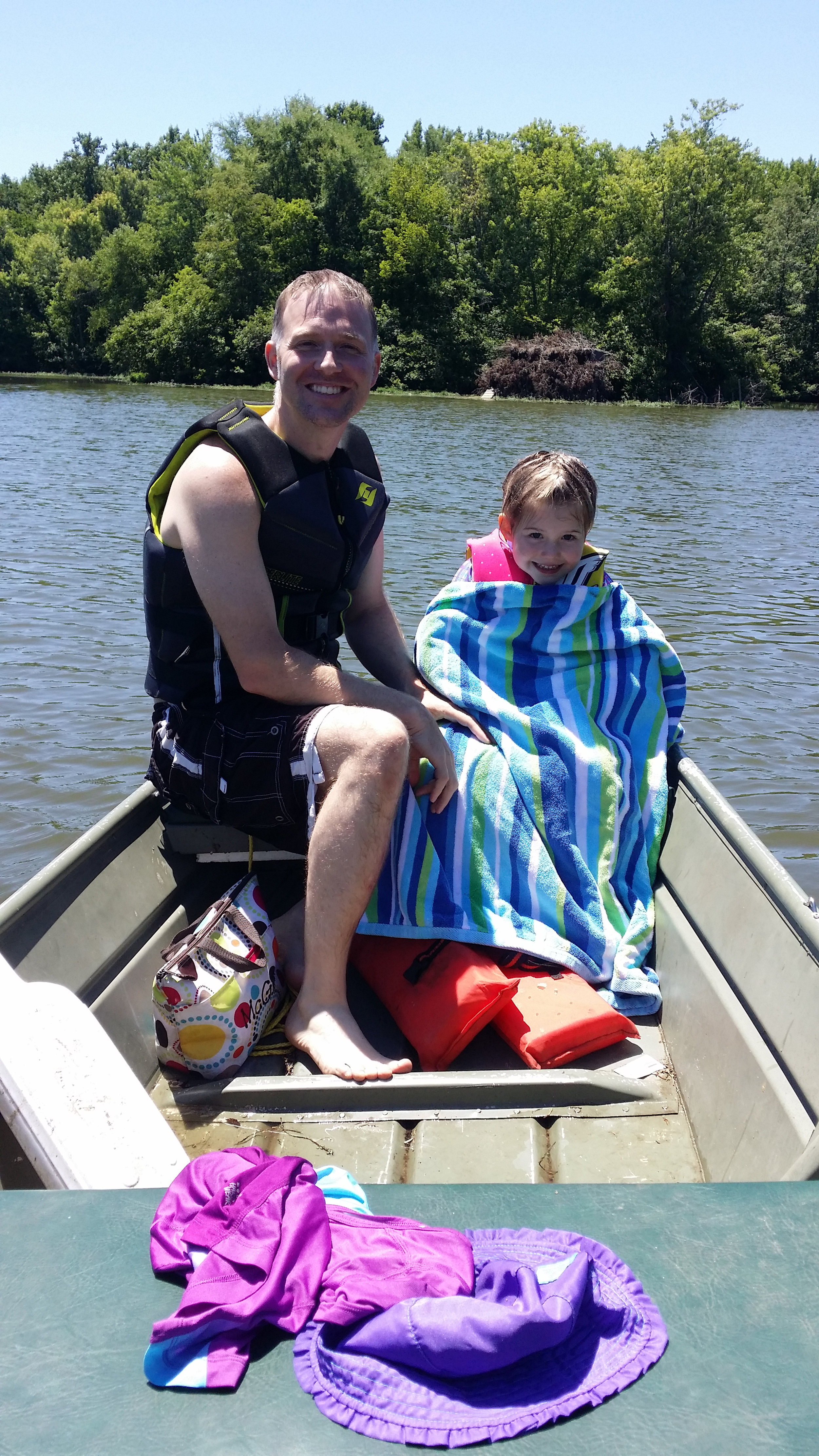   Riding in an open skiff. Photo by Debra McGhan.  