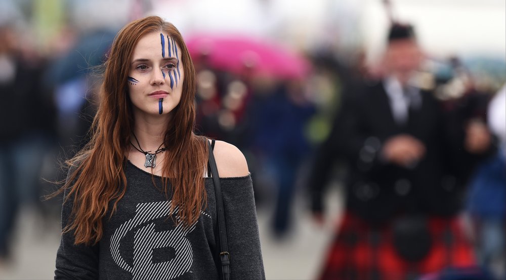   Girl with face paint  