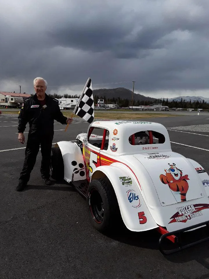   Mike Thomas won the season opener at Alaska Raceway Park on May 12, 2018. Mike is one of many racers with a TORK foundation sticker (orange top behind driver door) on his car.  
