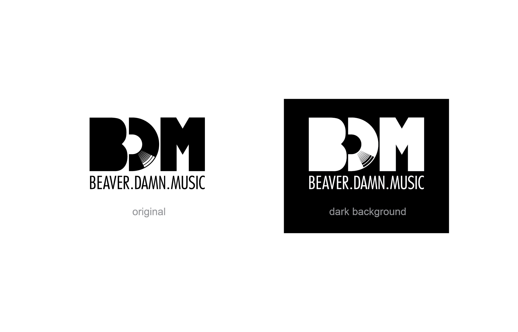 Beaver Damn Music Logo Design