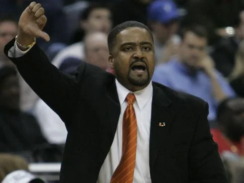 Here we see Frank Haith appropriately booing himself