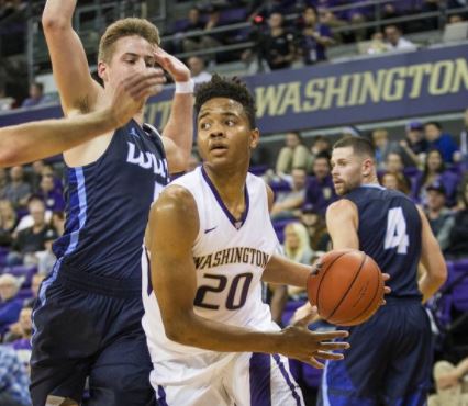 I tried to find a picture of Fultz playing defense, but those don't exist for the 2016-17 Huskies