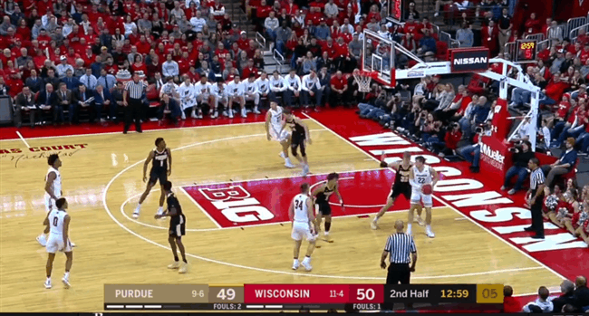 5 seconds on the shot clock? 7’3 guy guarding him? Nothing an up-and-under scoop can’t solve…