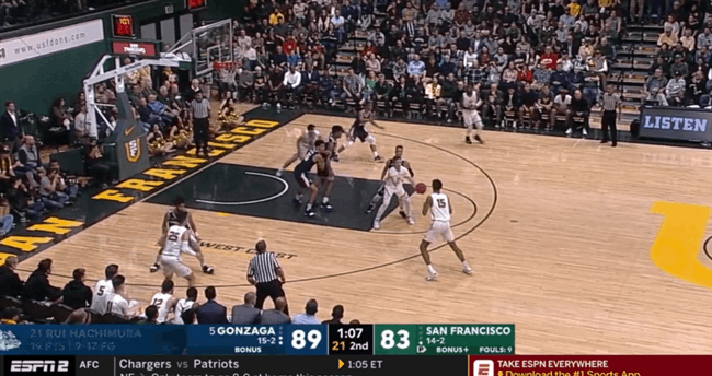 One minute left, close game, on the road…you’re not getting that past Clarke. Incredible timing