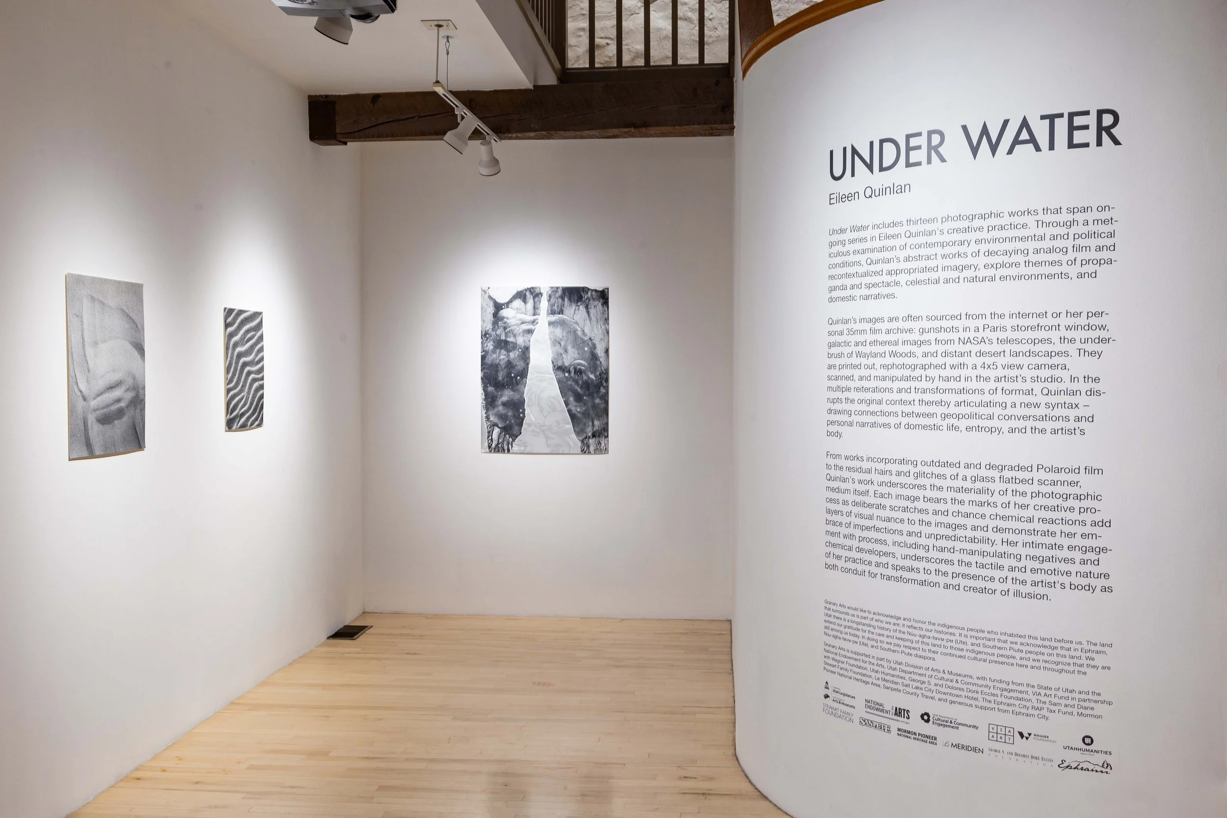 Eileen Quinlan_Install_Under Water_Granary Arts_Ephraim_2024.jpg