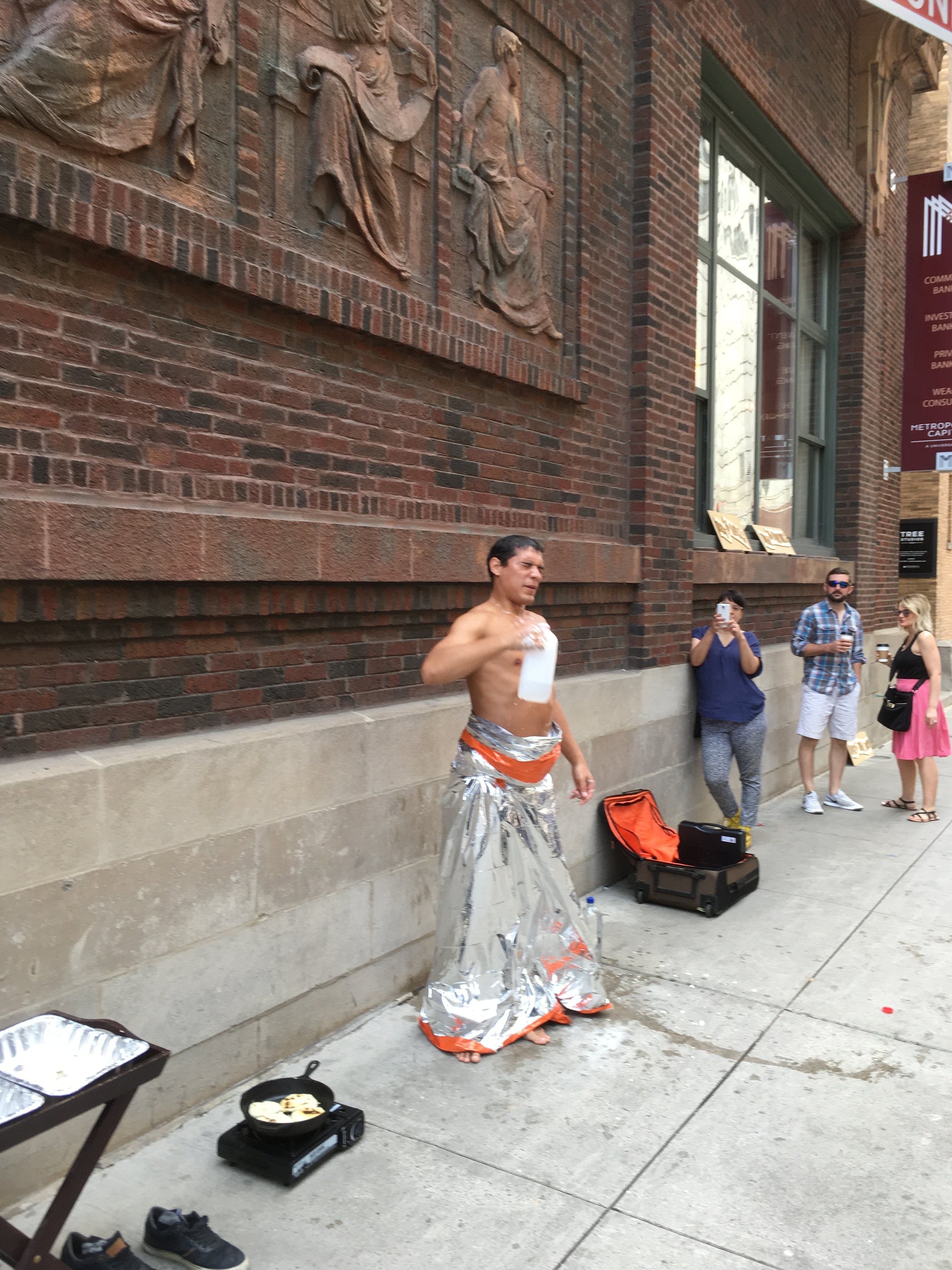  Carlos Salazar Lermont performing  Relief  at Treet Studios 