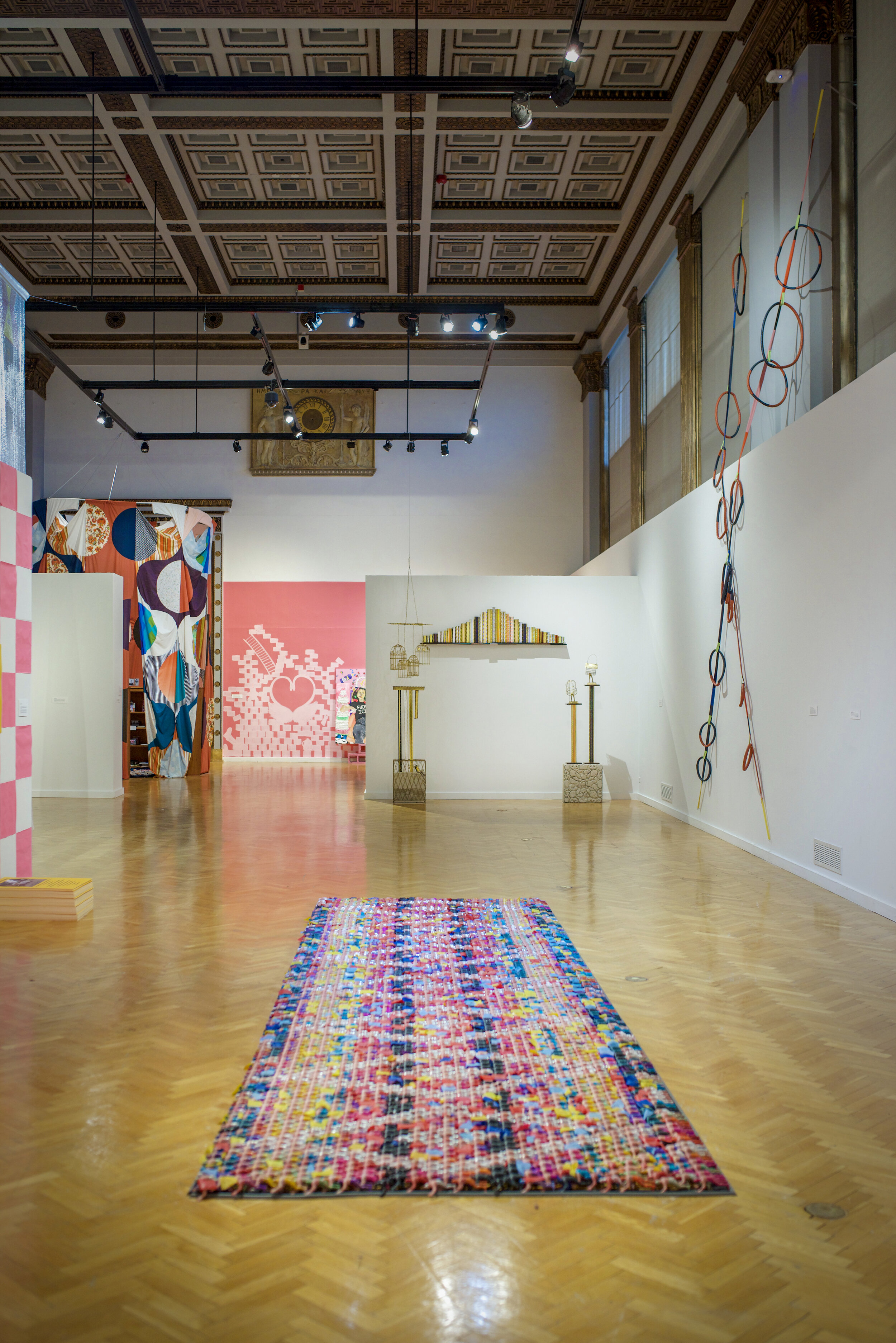  Installation view of work by Óscar I González Díaz (ground) – photo by Gloria Arroyo. 