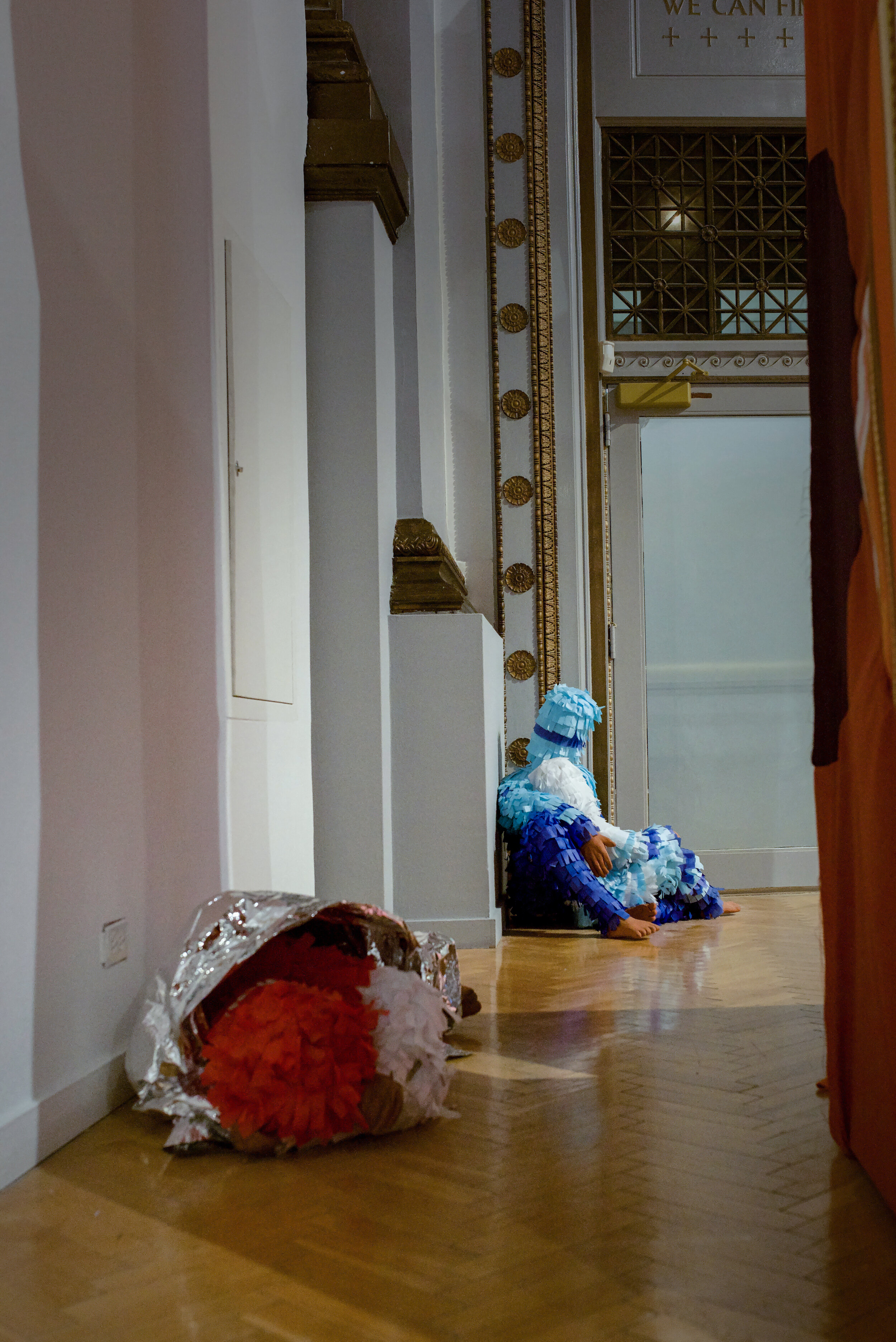  Installation view of work by Moises Salazar – photo by Gloria Arroyo. 