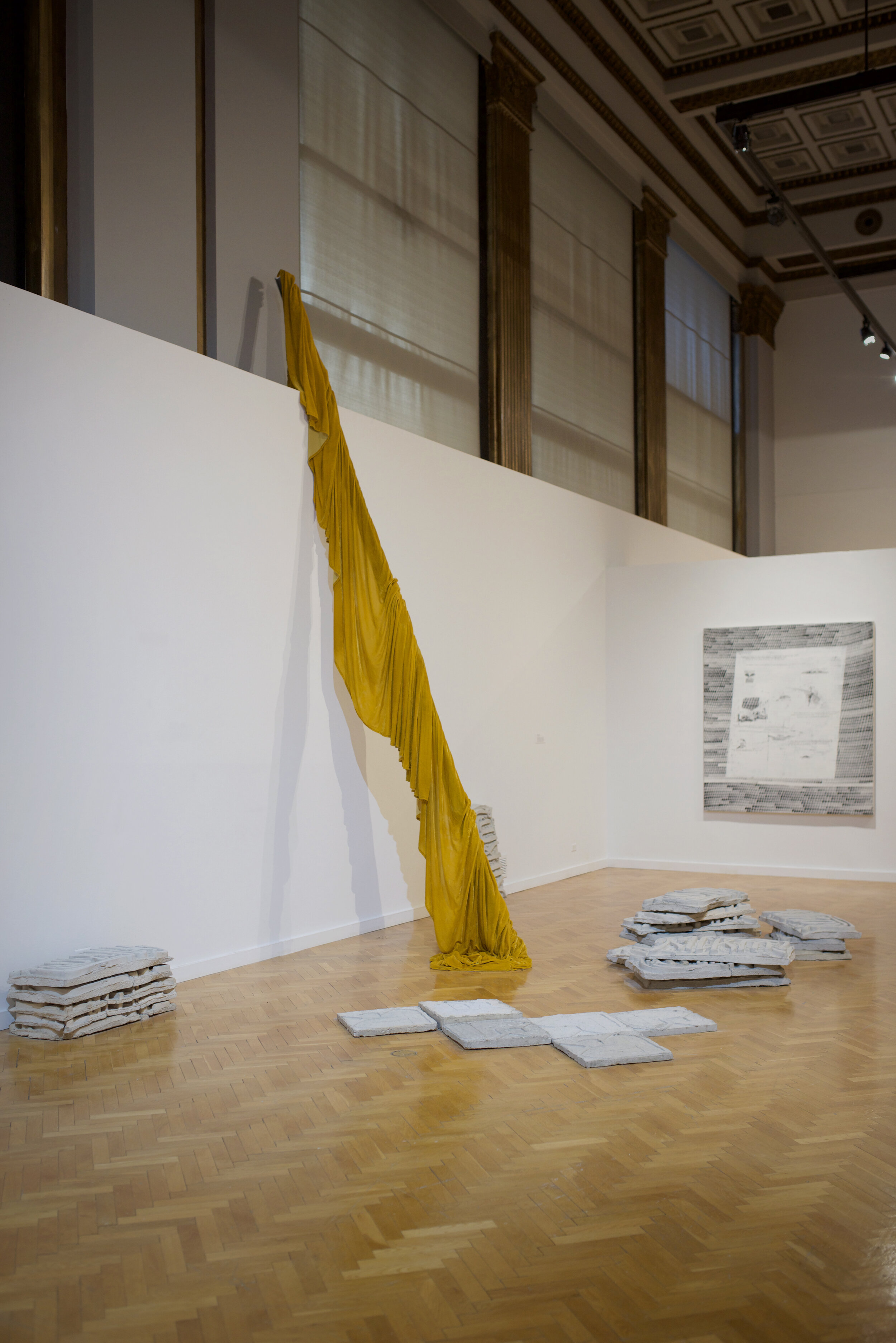  Installation view of work, left to right: Amanda Assaley and Qais Assali, Derek Chan – photo by Gloria Arroyo. 