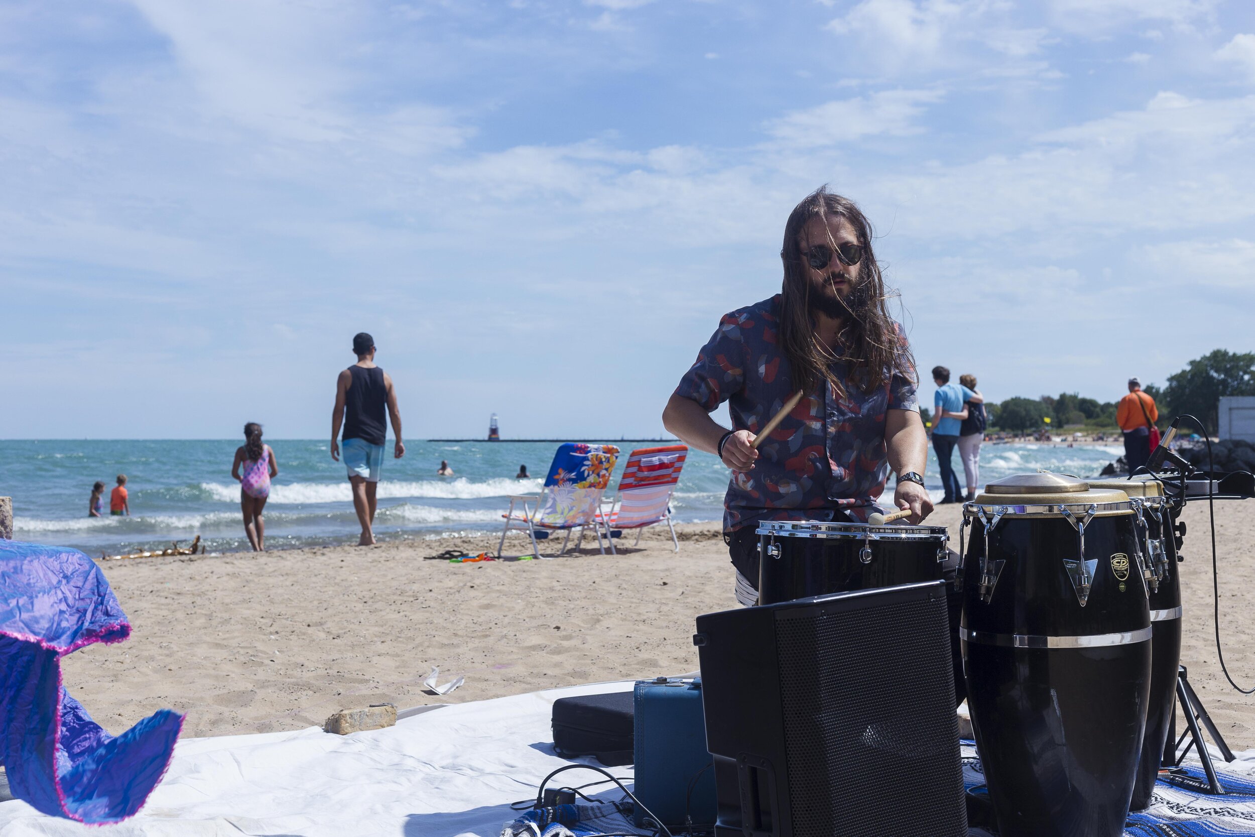  Quin Kirchner performing for  Water Music on the Beach  2019. 