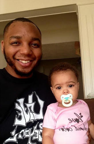 Chris and his daughter last year.