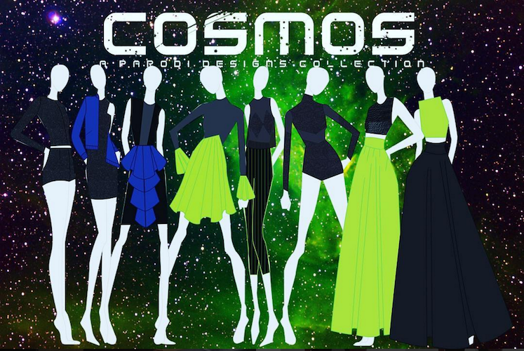 Concept drawings for Abbey's collection Cosmos.