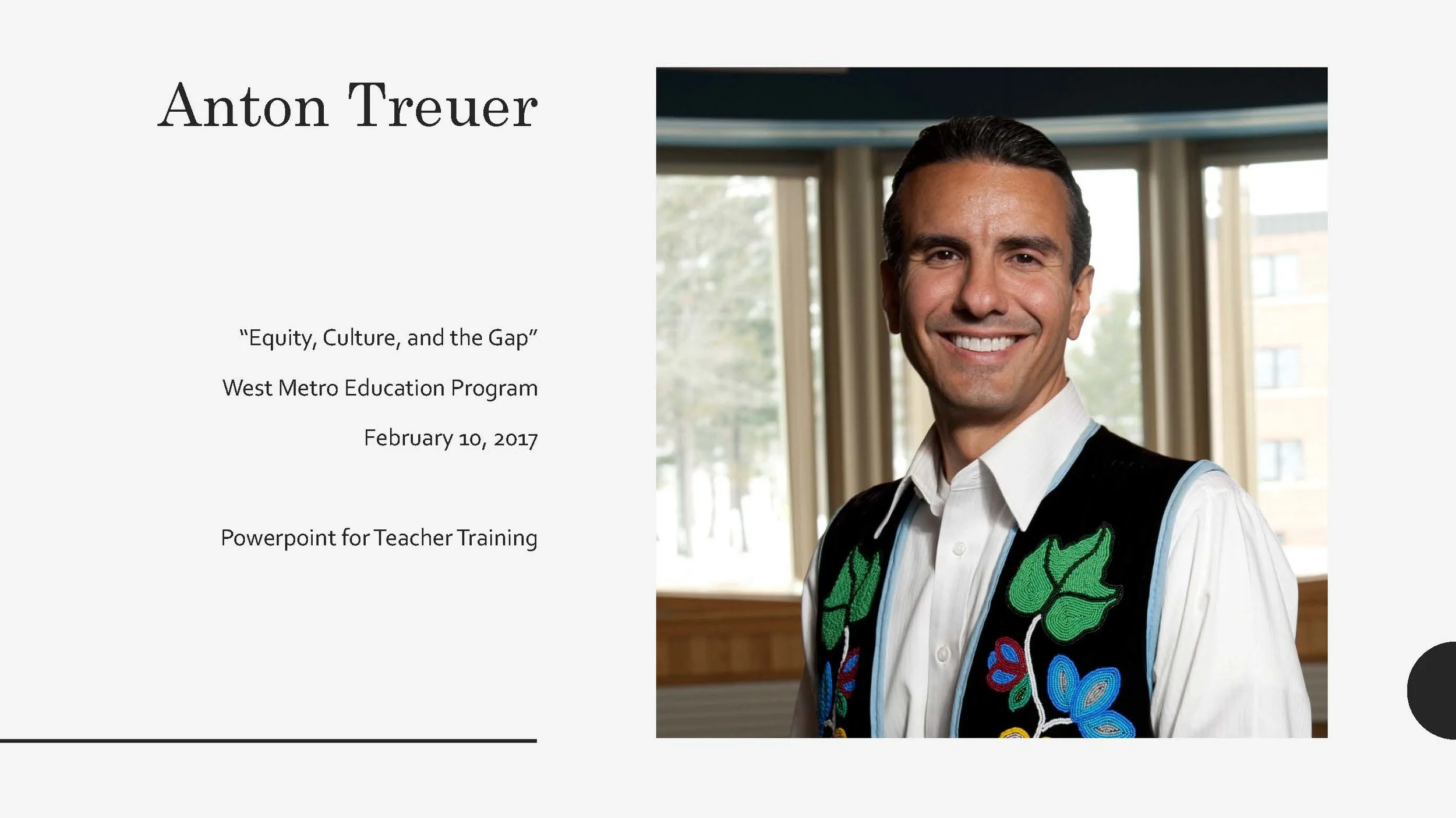 Powerpoint for Teacher Training Seminar