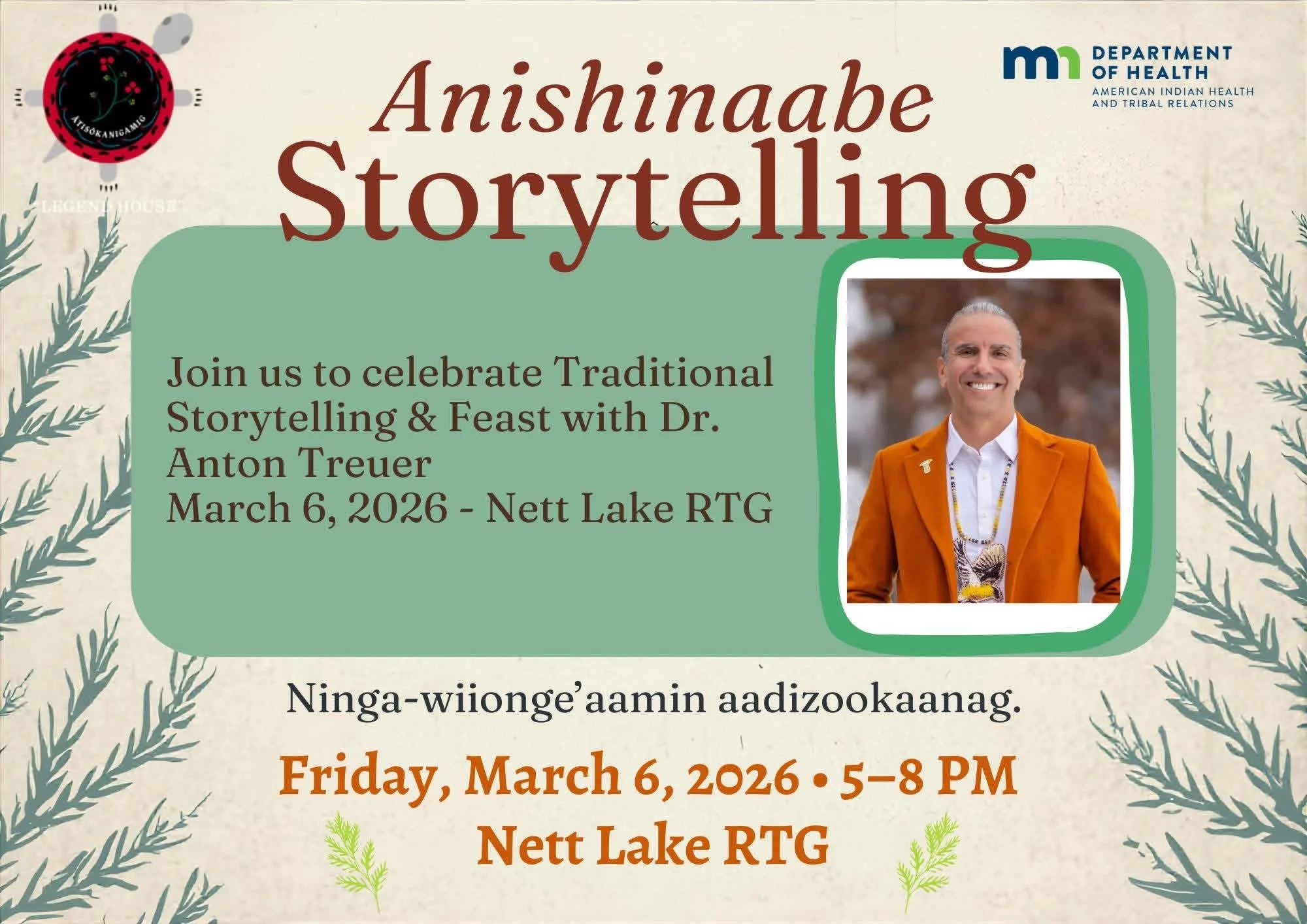 Aadizookewin: Traditional Ojibwe Winter Legends (In-person)