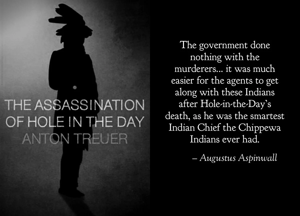 Book cover and quote from Augustus Aspinwall