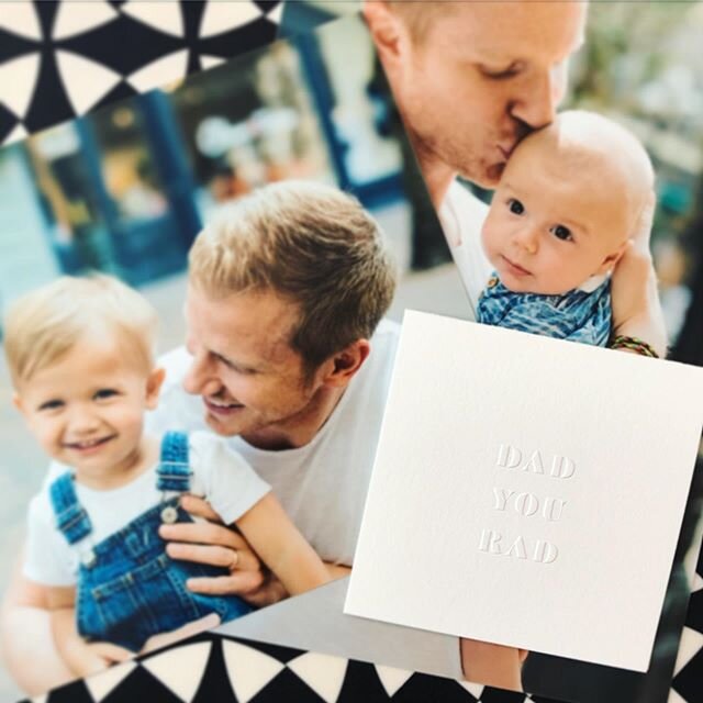 D A D S 👨🏿👨🏻👨🏼👨🏽👨🏾 Father&rsquo;s Day is next Sunday and they deserve your love. Our DAD YOU RAD card is the perfect canvas to express your appreciation for the papas in your life. Shop it in two different sizes or in our Direct Card Delive