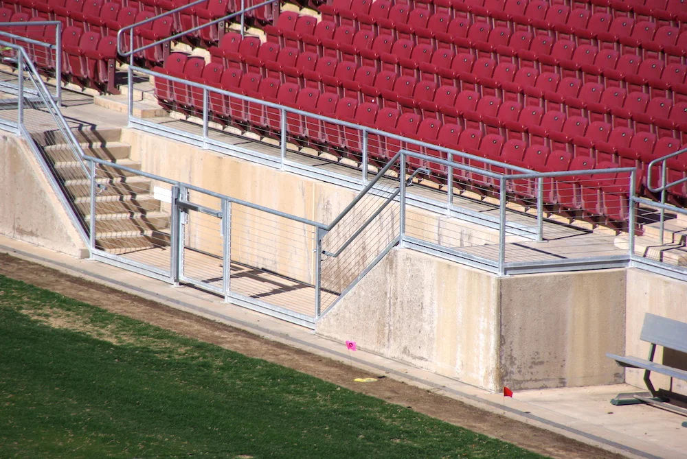 Railings, Stanford Stadium, Stanford University, Vance Brown