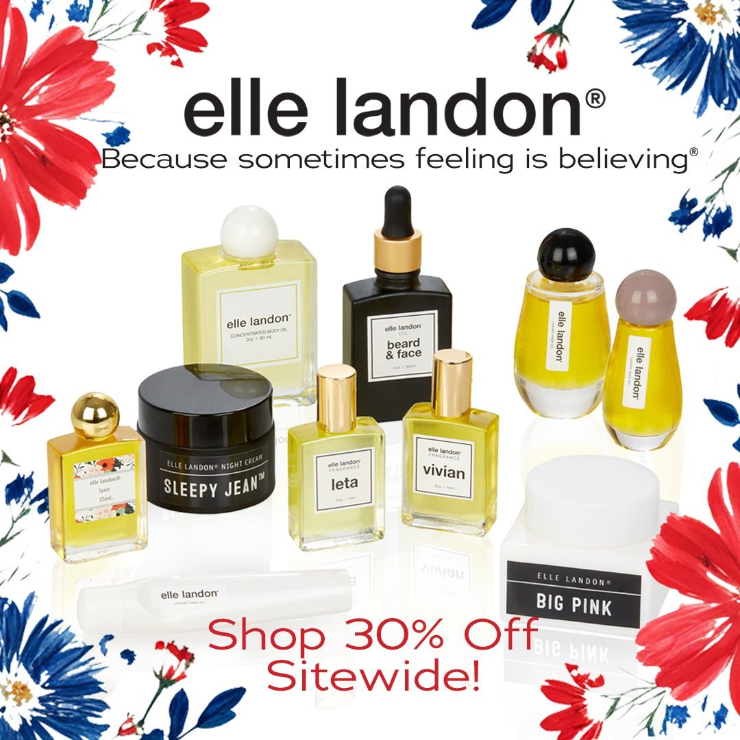 Red, White &amp; Beauty: Enjoy 30% Off Sitewide!  Our natural skincare and fragrances continue to captivate with their pure, potent botanical ingredients, delivering a luxurious sensory experience. 
Use Discount Code: FREEDOM30