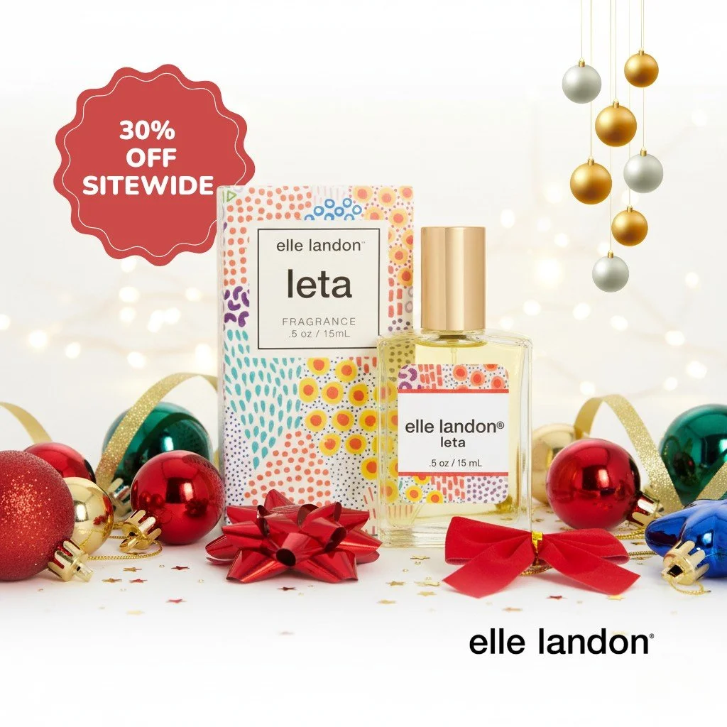 Every Elle Landon Fragrance is like a love letter to your skin and your senses 💗Discover the magic 🎀 behind our Leta Fragrance, infused with pure botanical oils 💐of Jasmine, Lemon, Ylang Ylang, Vanilla and Grape Fruit, all blended into a immensely
