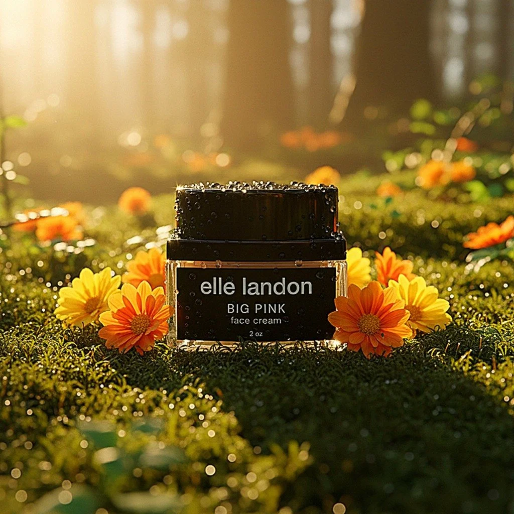 "Big Pink Face Cream gives my dry face the nutrients and moisture it needs! I love the dewy glow! I never want to run out."~Kate C.