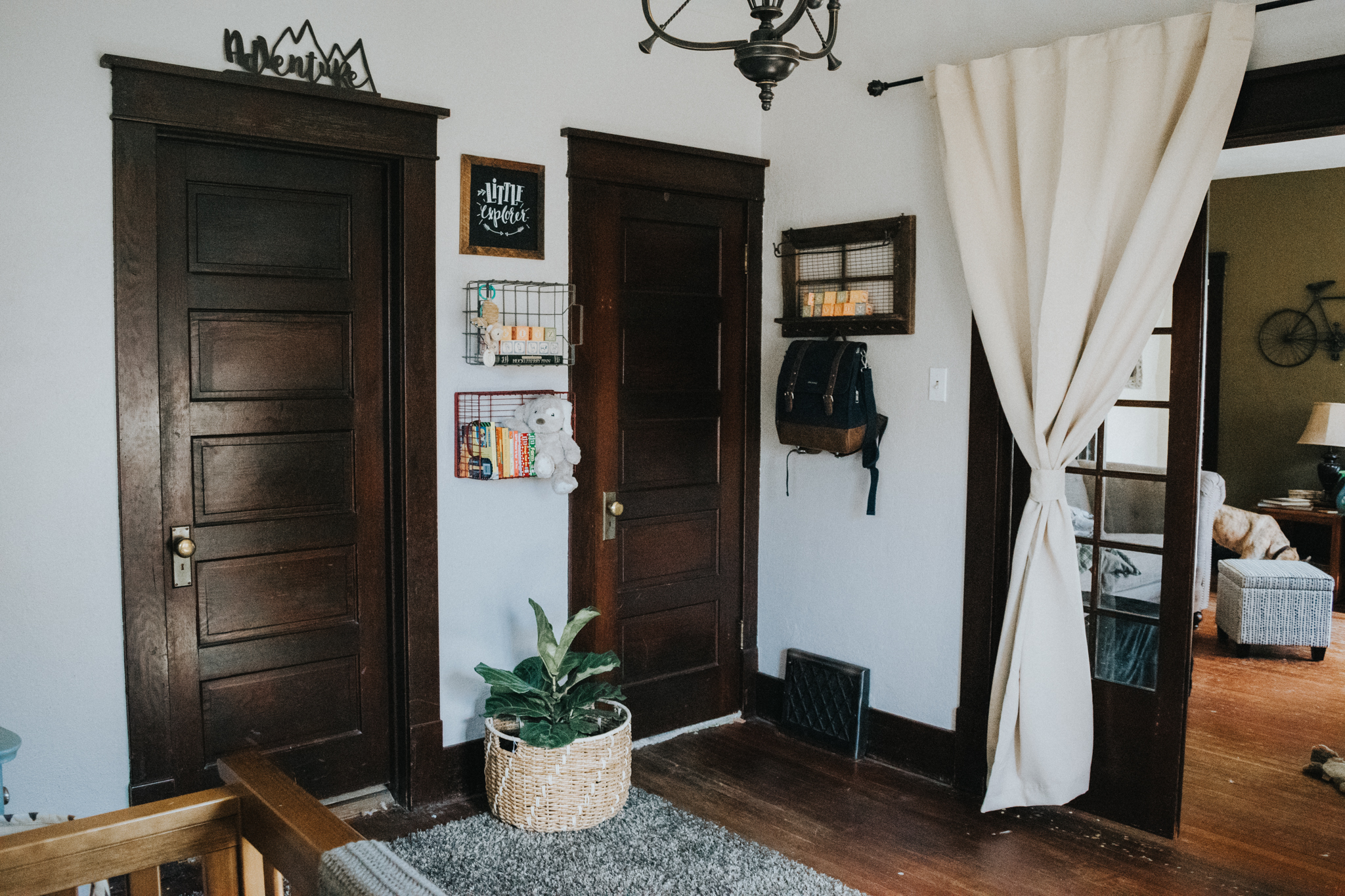 hanging basket book shelves