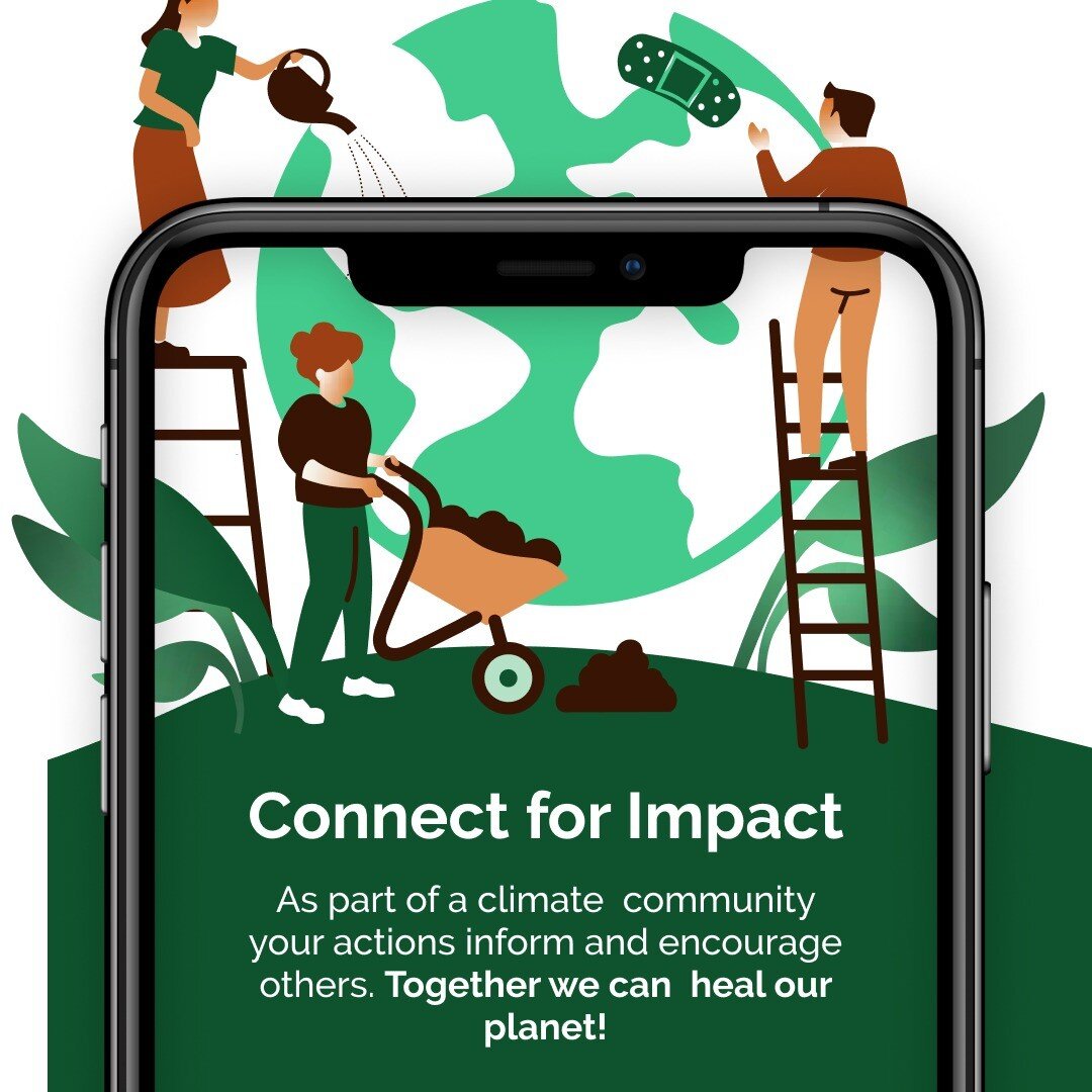 Connection... that's the final feature in the design for the mobile app CLIMATE HELPER. 

And that's really the point, isn't it. I can't afford to take global warming too seriously if no one else is. 

Similar to successful models like GoodReads when